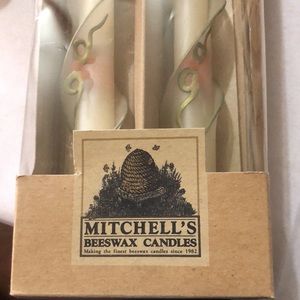 Mitchell’s 12” NIB Beeswax Candles